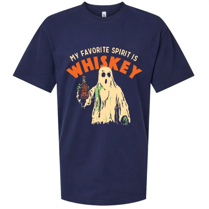 My Favorite Spirit Is Whiskey Sueded Cloud Jersey T-Shirt