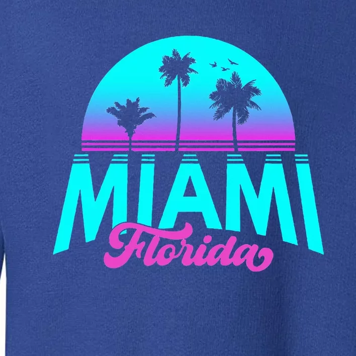 Miami Florida Sunset Toddler Sweatshirt