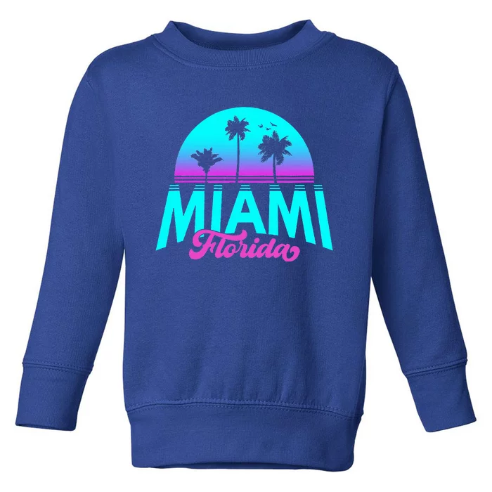 Miami Florida Sunset Toddler Sweatshirt