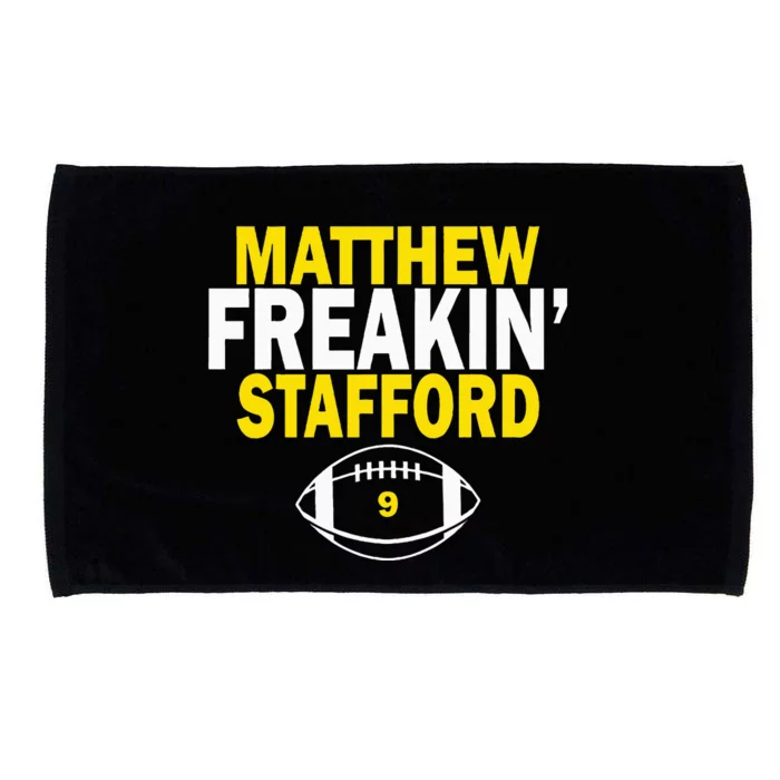 Matthew Freakin Stafford Number 9 Microfiber Hand Towel