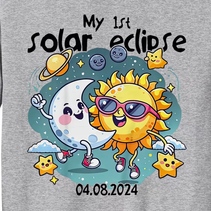 My First Solar Eclipse April 8 2024 Tall Sweatshirt