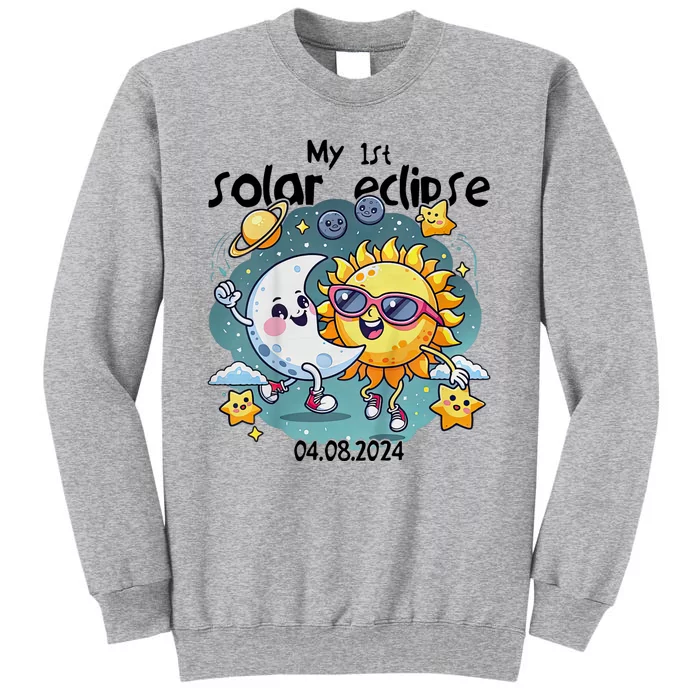 My First Solar Eclipse April 8 2024 Tall Sweatshirt