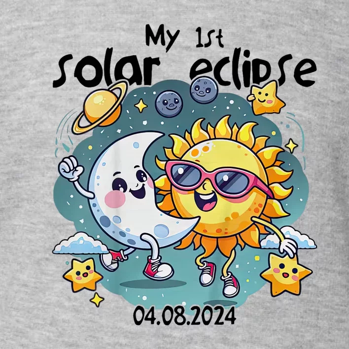 My First Solar Eclipse April 8 2024 Toddler Sweatshirt