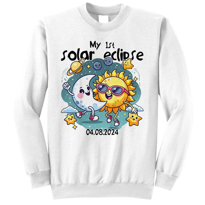 My First Solar Eclipse April 8 2024 Sweatshirt