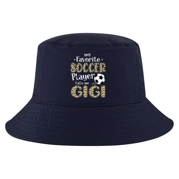 My Favorite Soccer Player Calls Me Gigi Leopard Cool Comfort Performance Bucket Hat