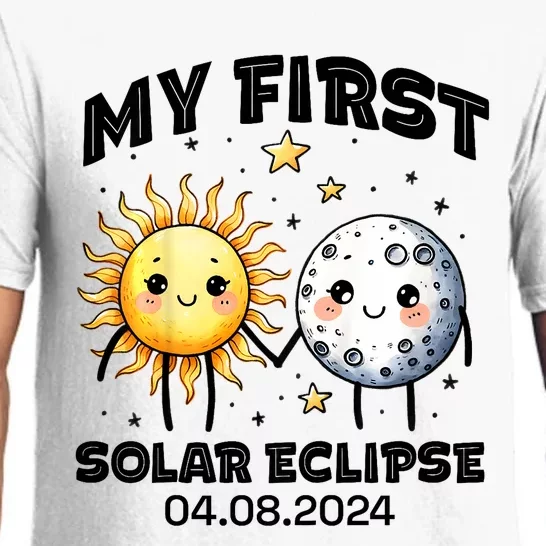 My First Solar Eclipse Boy Girl 2024 Solar Eclipse Pajama Set