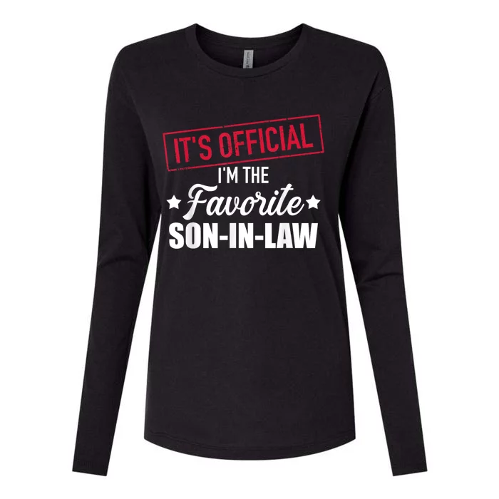 Men Favorite Soninlaw From Motherinlaw Or Fatherinlaw Womens Cotton Relaxed Long Sleeve T-Shirt