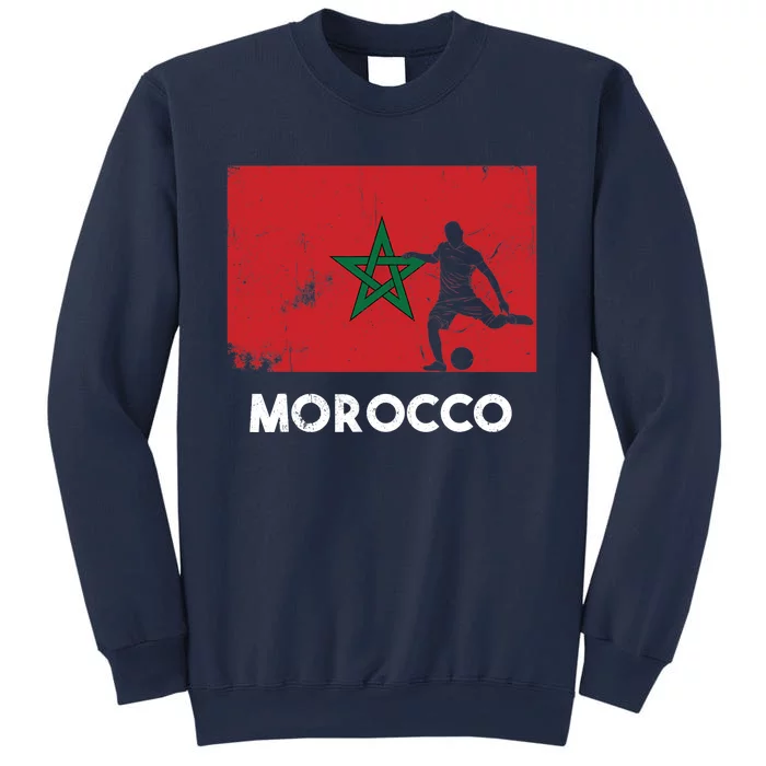 Morocco Flag Soccer Football Jersey Morocco Fan Sweatshirt