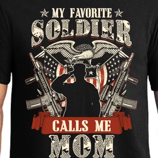 My Favorite Soldier Calls Me Mom Proud Army Family Meaningful Gift Pajama Set