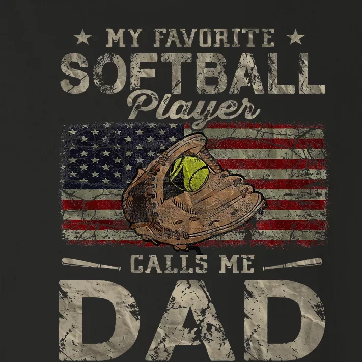 My Favorite Softball Player Calls Me Dad FatherS Day Daddy Toddler Long Sleeve Shirt