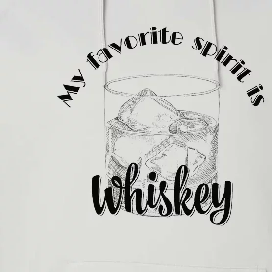 My Favourite Spirit Is Whiskey Funny Halloween Performance Fleece Hoodie