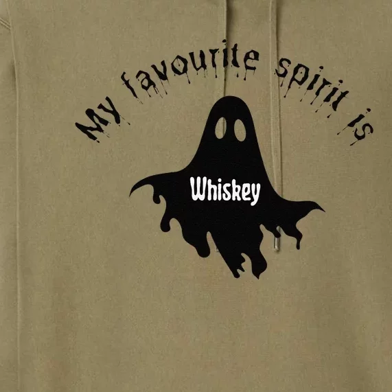 My Favourite Spirit Is Whiskey Funny Halloween Premium Hoodie