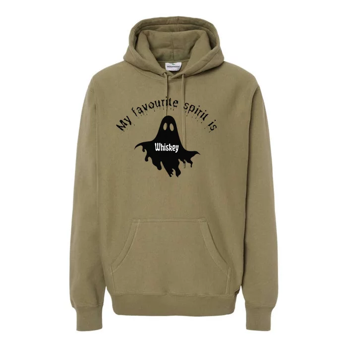 My Favourite Spirit Is Whiskey Funny Halloween Premium Hoodie