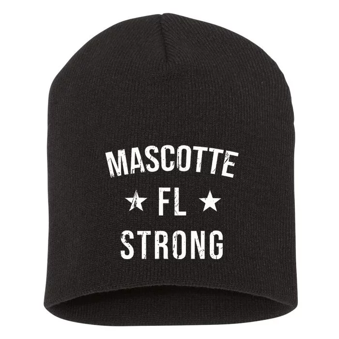 Mascotte Fl Strong Hometown Souvenir Vacation Florida Short Acrylic Beanie