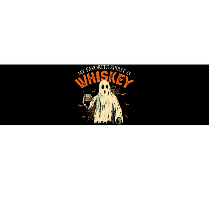 My Favorite Spirit Is Whiskey Funny Ghost Halloween Costume Bumper Sticker