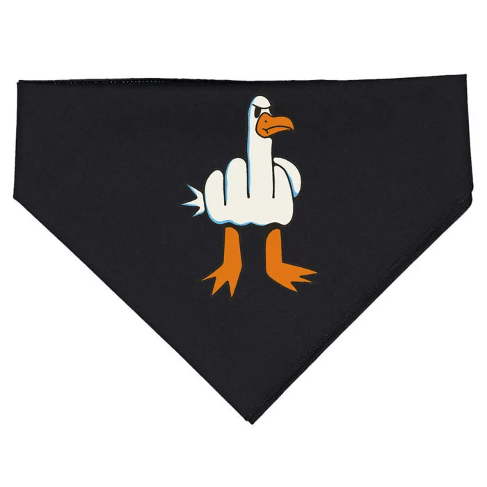 Middle Finger Seagull USA-Made Doggie Bandana