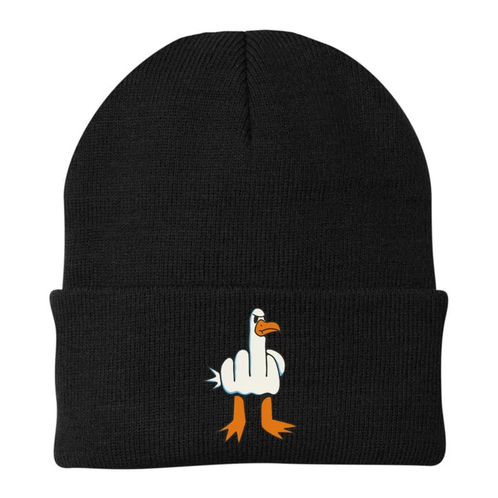 Middle Finger Seagull Knit Cap Winter Beanie