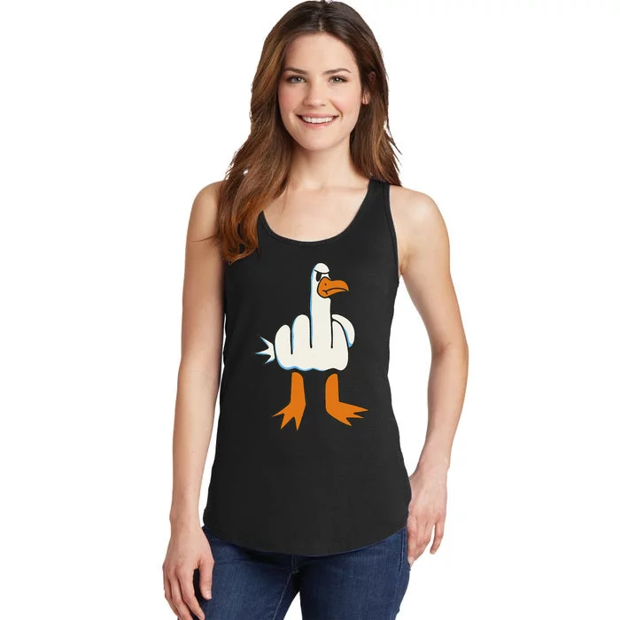 Middle Finger Seagull Ladies Essential Tank