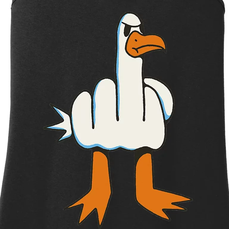 Middle Finger Seagull Ladies Essential Tank