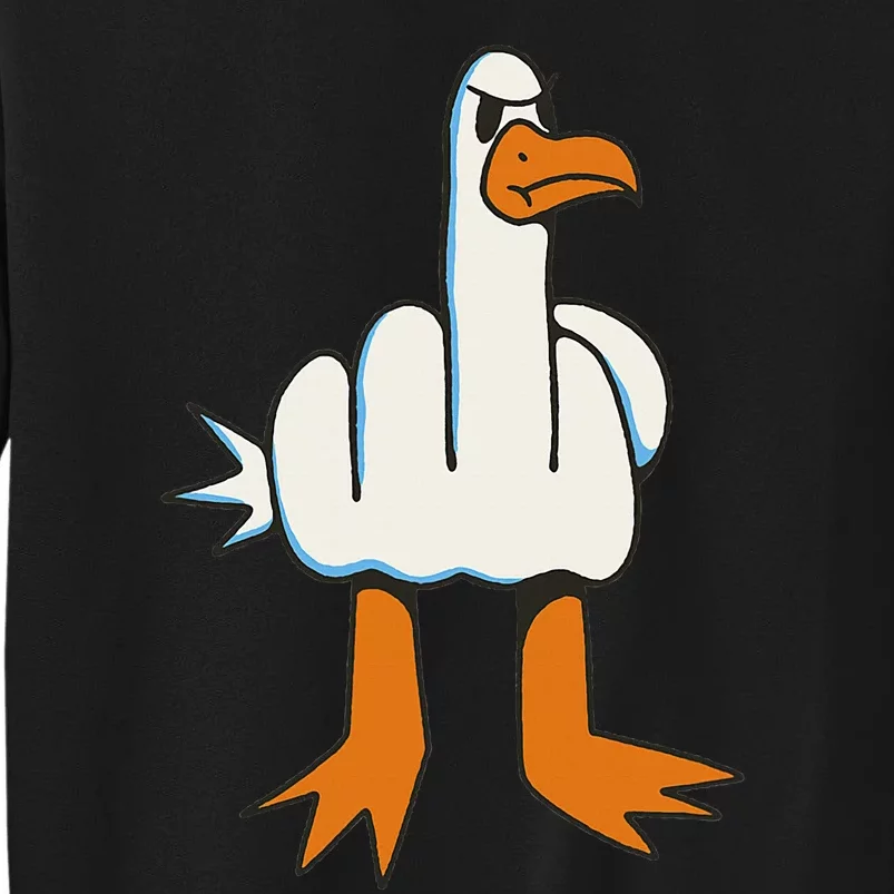 Middle Finger Seagull Tall Sweatshirt