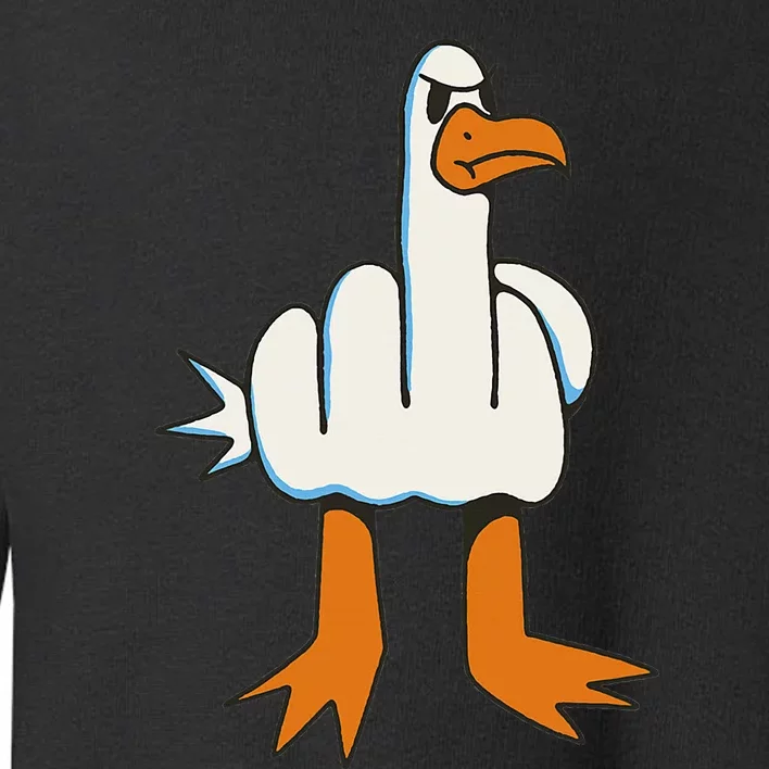 Middle Finger Seagull Toddler Sweatshirt