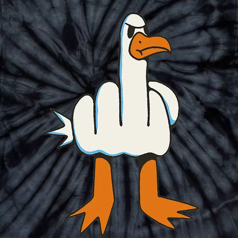 Middle Finger Seagull Tie-Dye T-Shirt