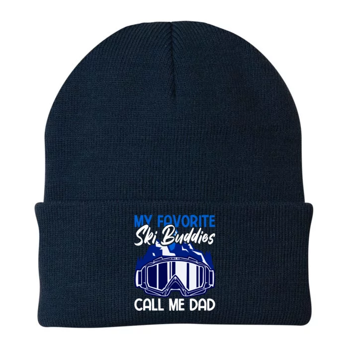 My Favorite Ski Buddies Call Me Dad Gift Knit Cap Winter Beanie