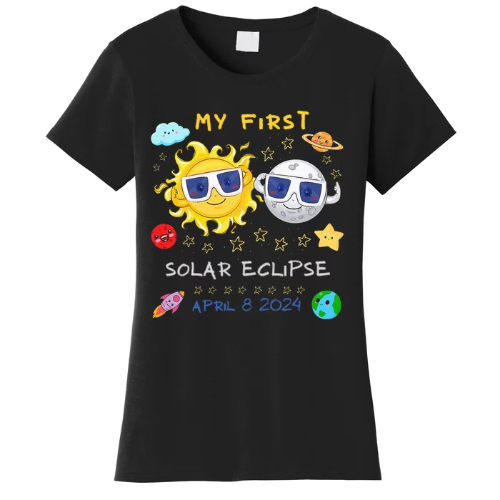 My First Solar Eclipse April 8 2024 Women's T-Shirt