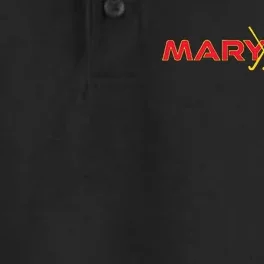 Marylander Fan State Of Maryland Field Hockey Sticks Graphic Dry Zone Grid Performance Polo