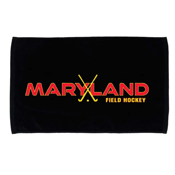 Marylander Fan State Of Maryland Field Hockey Sticks Graphic Microfiber Hand Towel