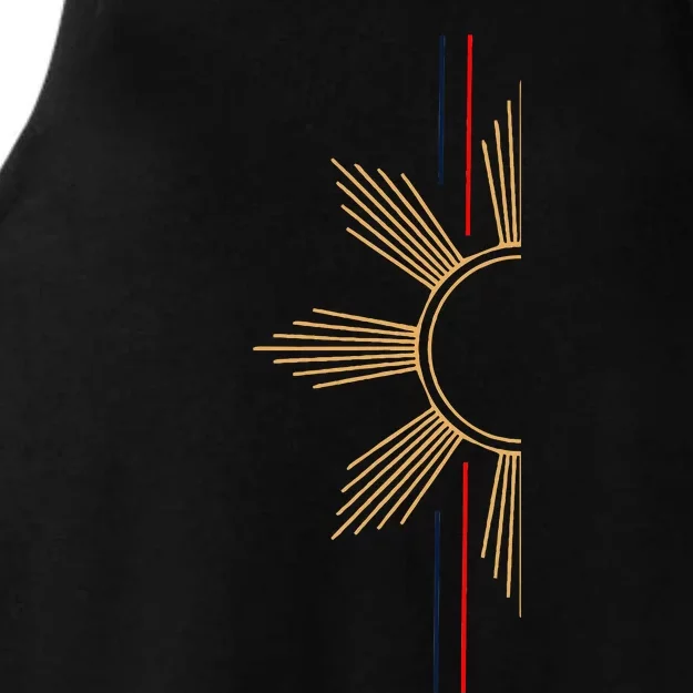 Minimalist Filipino Sun Ladies Tri-Blend Wicking Tank