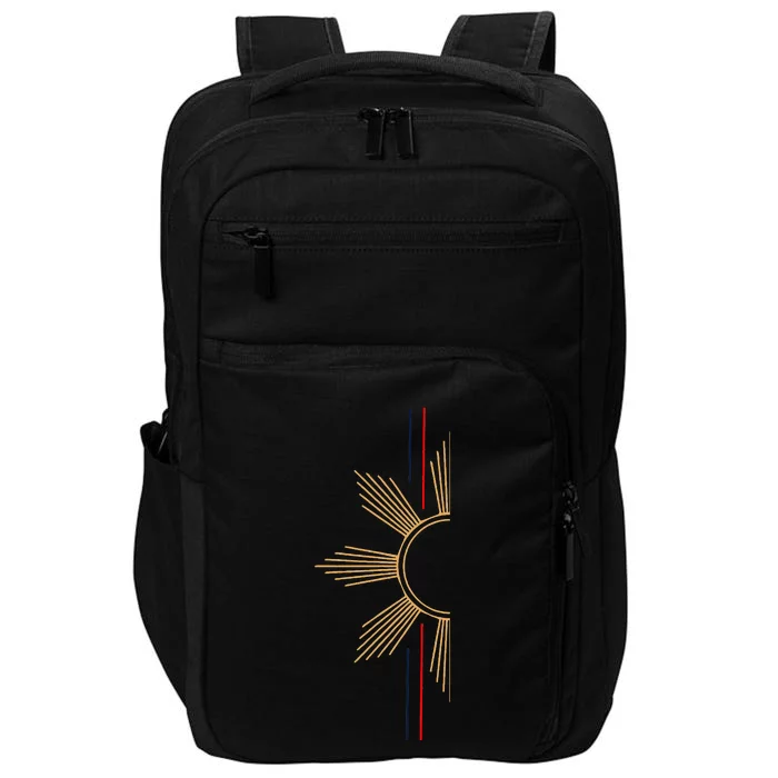 Minimalist Filipino Sun Impact Tech Backpack