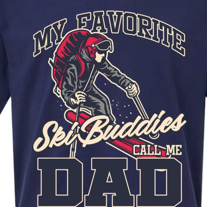 My Favorite Ski Buddy Father Call Me Dad Skiing Snow Sports Cute Gift Sueded Cloud Jersey T-Shirt