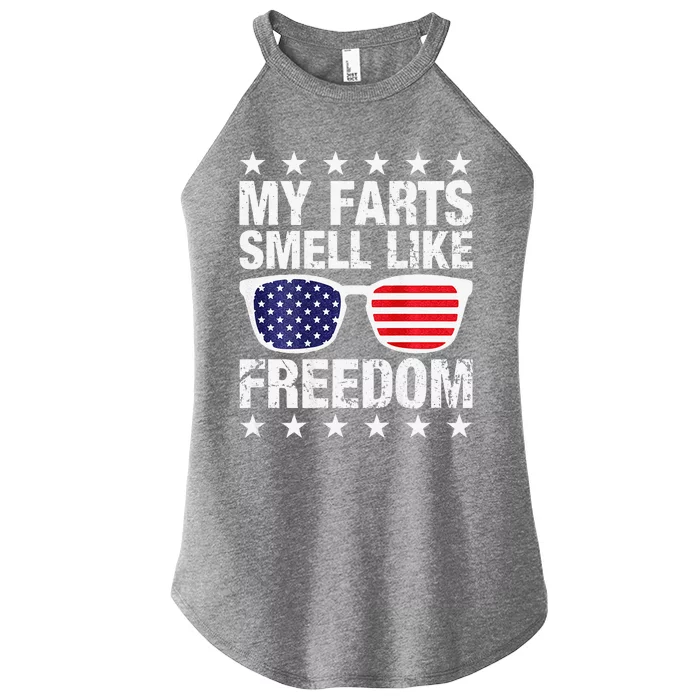 My Farts Smell Like Freedom Funny Women’s Perfect Tri Rocker Tank