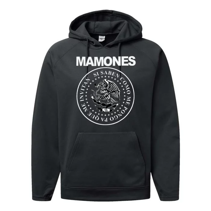 Mamones Funny Spanish Phrase Design Performance Fleece Hoodie