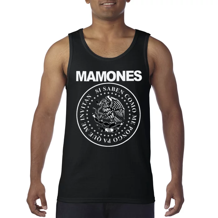 Mamones Funny Spanish Phrase Design Tank Top