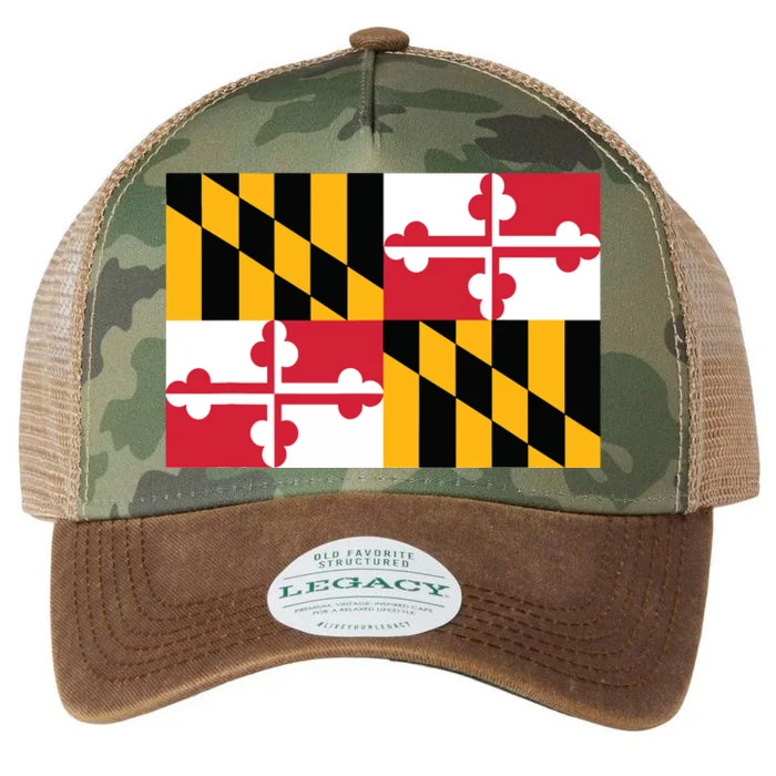 Maryland Flag State Pride Gifts Legacy Tie Dye Trucker Hat