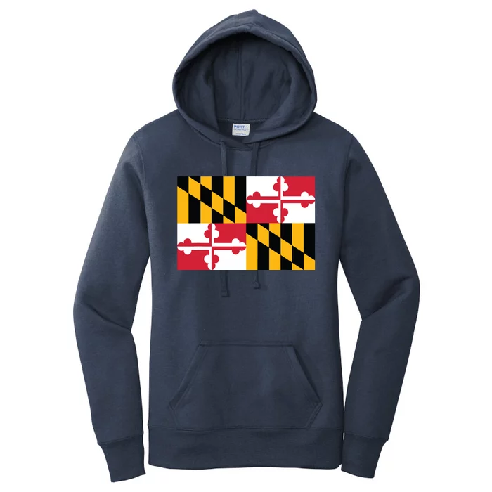 Maryland Flag State Pride Gifts Women's Pullover Hoodie