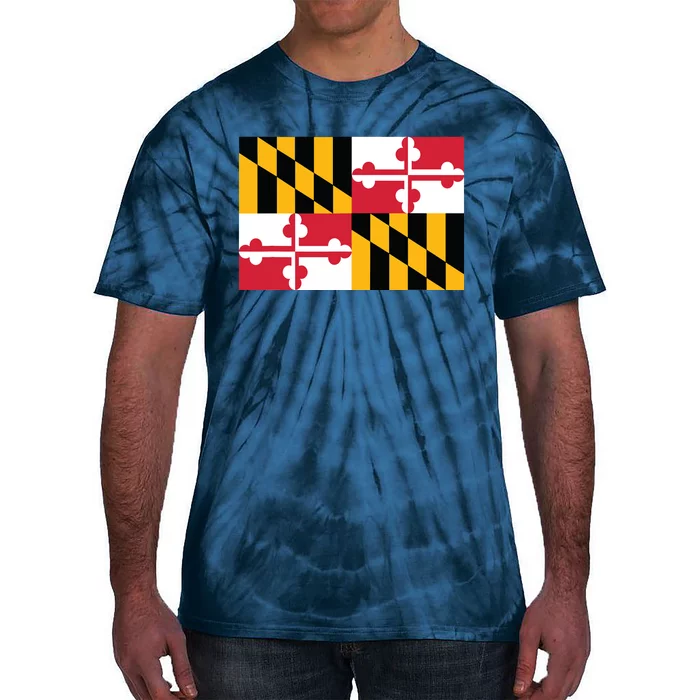 Maryland Flag State Pride Gifts Tie-Dye T-Shirt