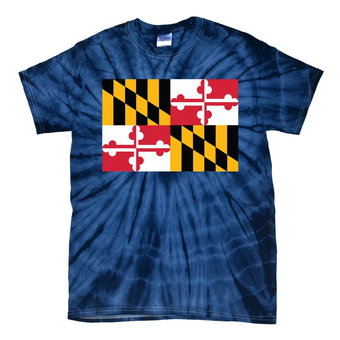 Maryland Flag State Pride Gifts Tie-Dye T-Shirt