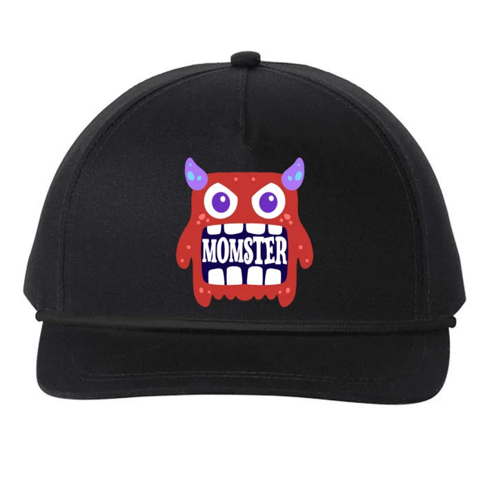 Momster Funny Spooky Halloween Snapback Five-Panel Rope Hat