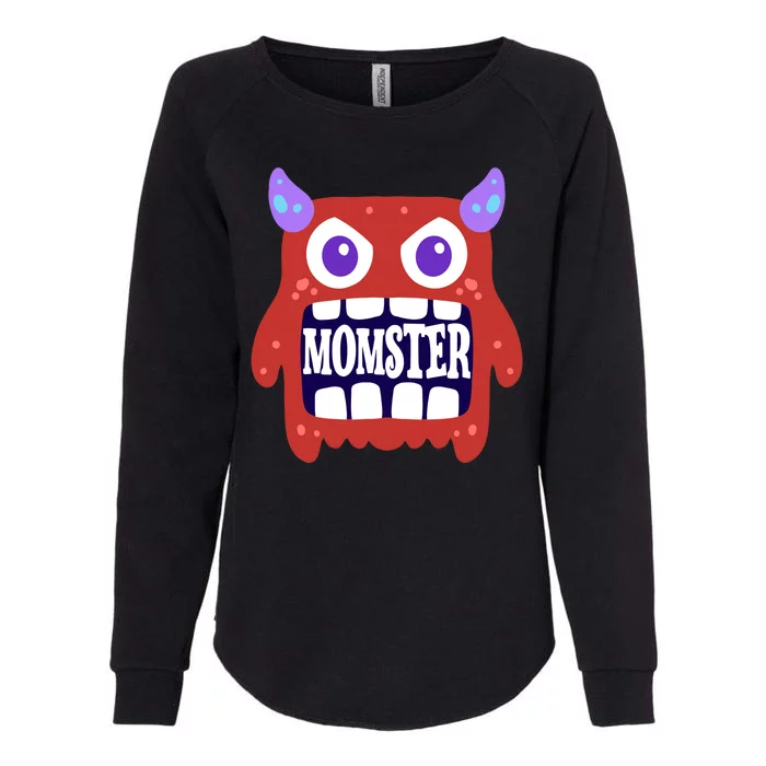 Momster Funny Spooky Halloween Womens California Wash Sweatshirt