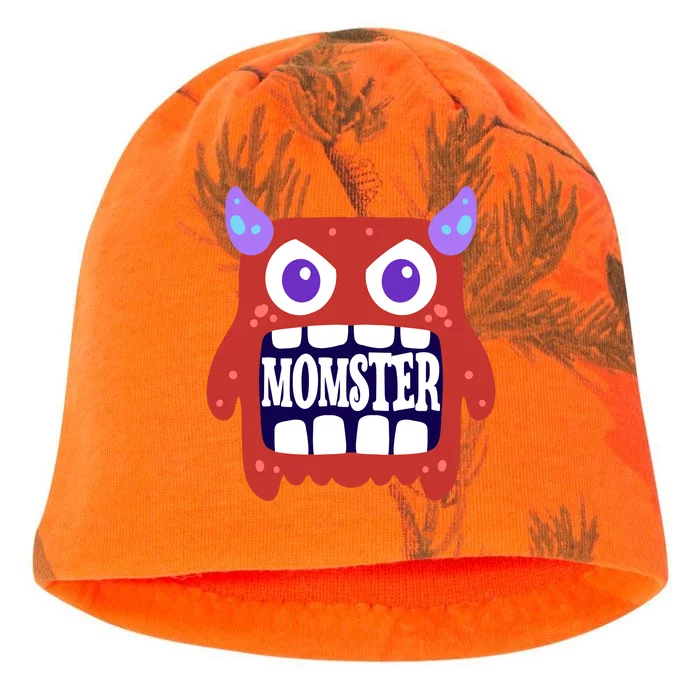 Momster Funny Spooky Halloween Kati - Camo Knit Beanie