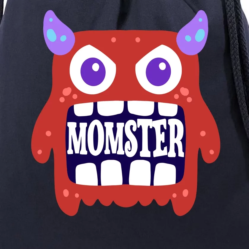 Momster Funny Spooky Halloween Drawstring Bag