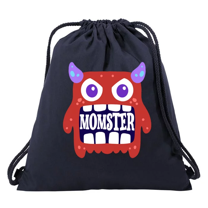 Momster Funny Spooky Halloween Drawstring Bag