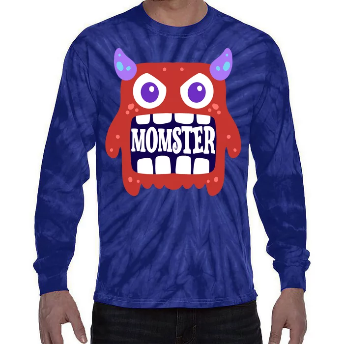 Momster Funny Spooky Halloween Tie-Dye Long Sleeve Shirt