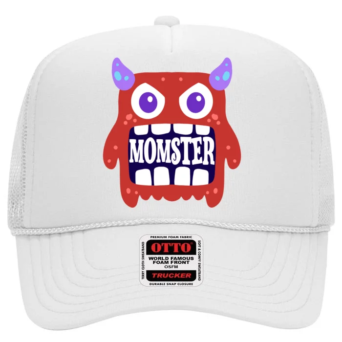 Momster Funny Spooky Halloween High Crown Mesh Trucker Hat