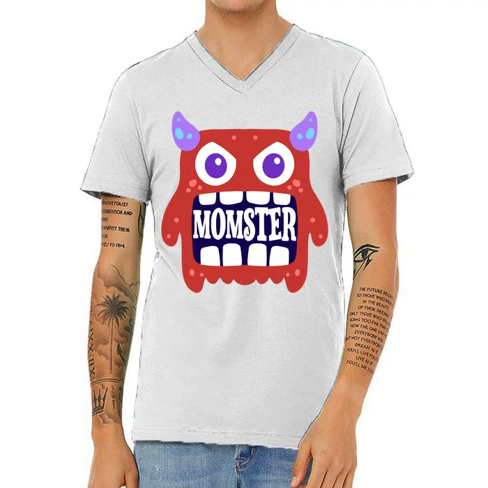 Momster Funny Spooky Halloween V-Neck T-Shirt