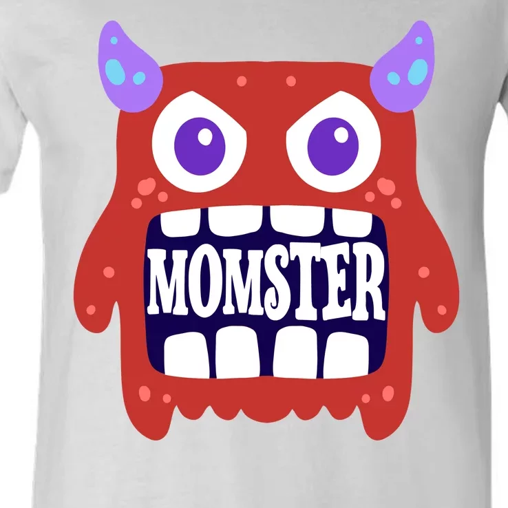 Momster Funny Spooky Halloween V-Neck T-Shirt