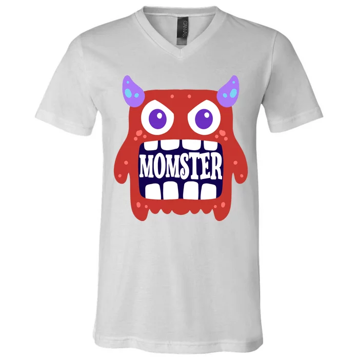 Momster Funny Spooky Halloween V-Neck T-Shirt